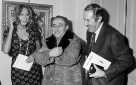 Gino Covili con Rossella Falk e Romolo Valli
