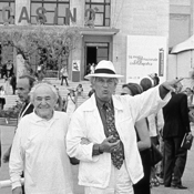 Gino Covili con Vittorio Storaro alla 59° Mostra Internazionale d'Arte Cinematografica - Venezia, 2002